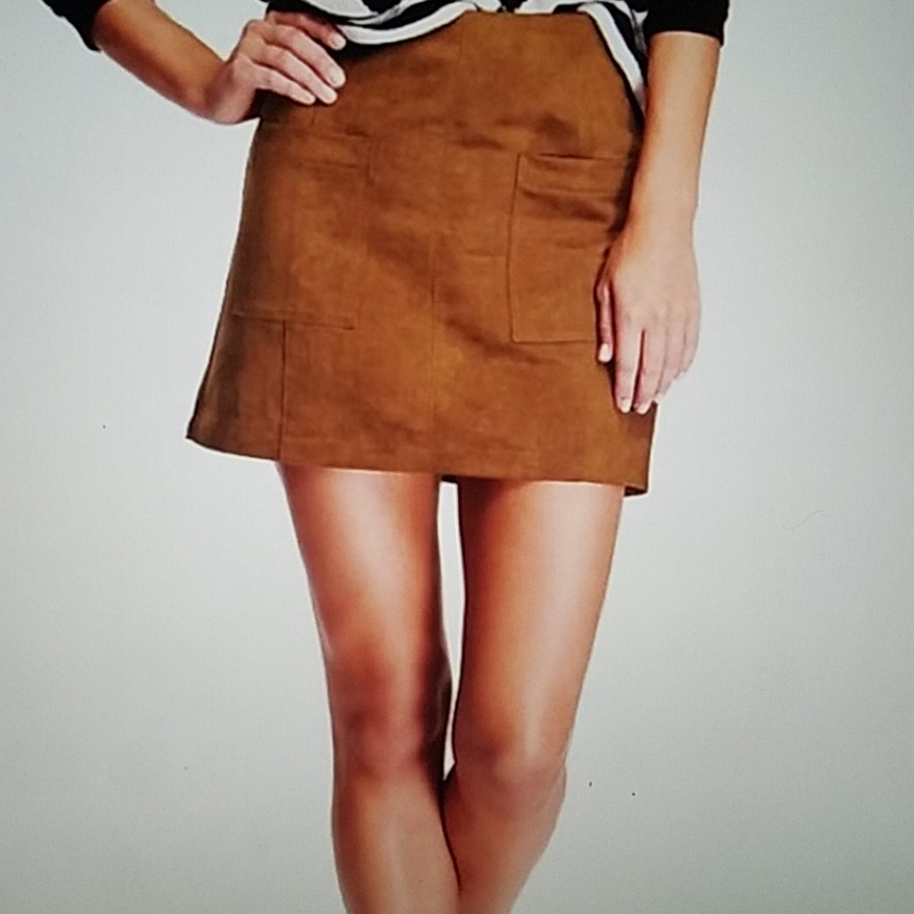 Old Navy Faux Suede Mini Skirt